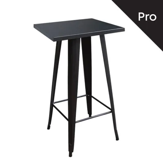 RELIX Bar Table-Pro 60x60 Metal Black