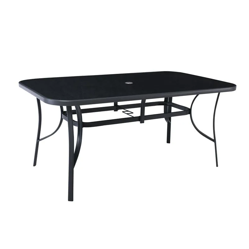 VERONA Table 160x96cm Metal Dark Grey/Silk Screen