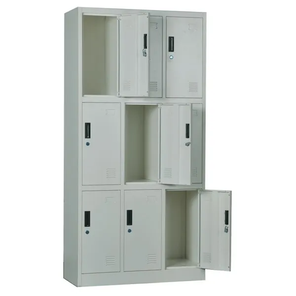 LOCKER 9 Θέσεων Φοριαμός - Ερμάριο, Μέταλλο Βαφή Γκρι