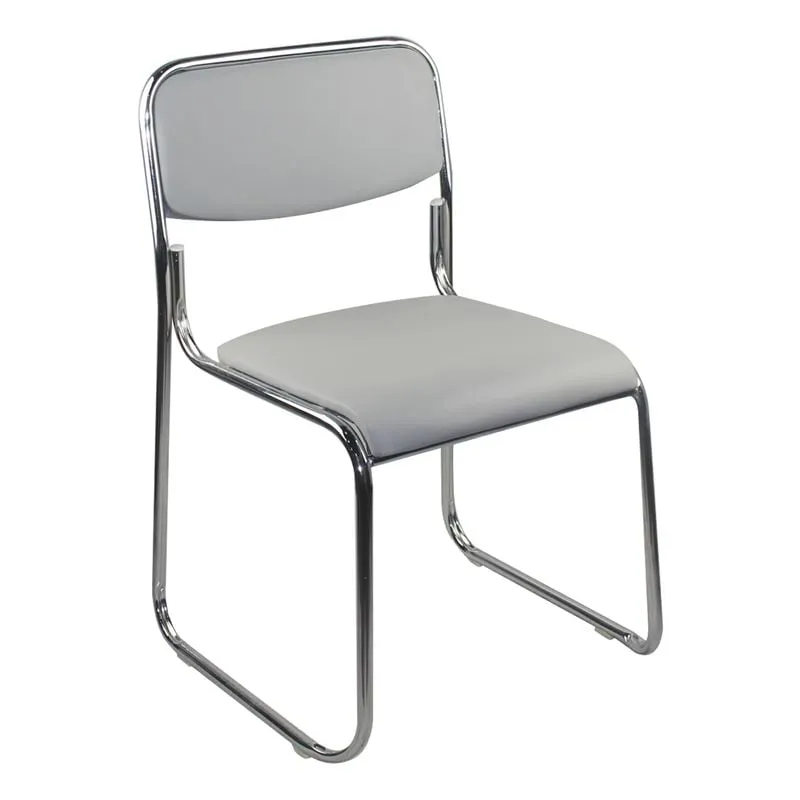 CAMPUS Chair/Chromed Frame/Grey Pu