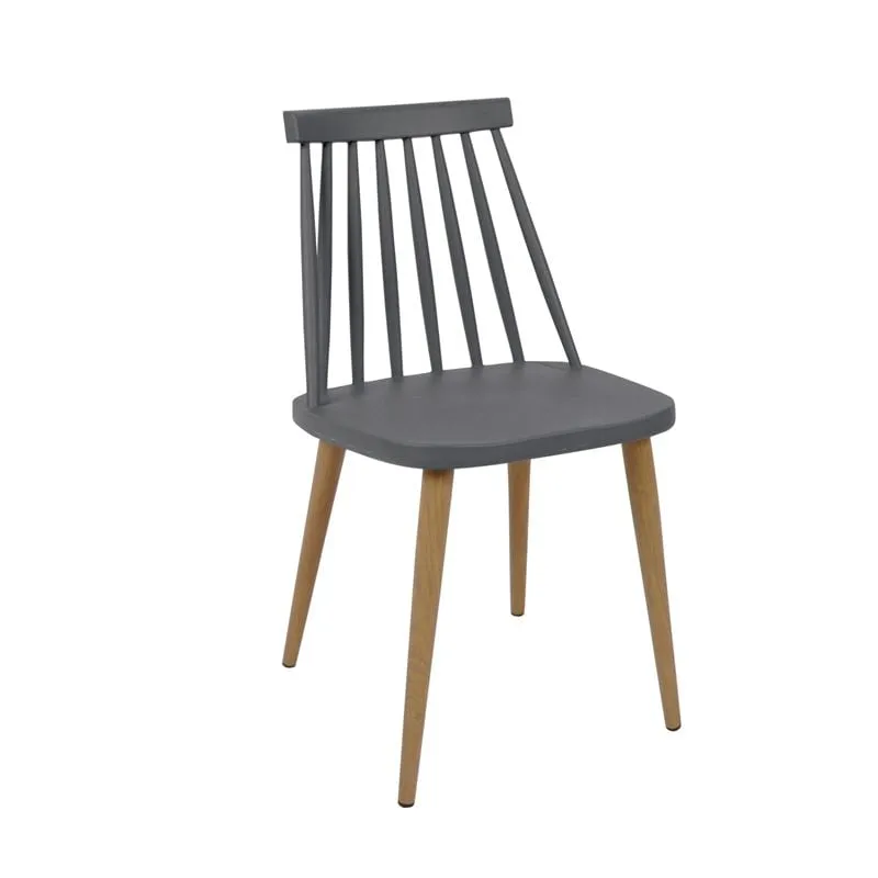 LAVIDA Chair Metal Natural, PP Anthracite