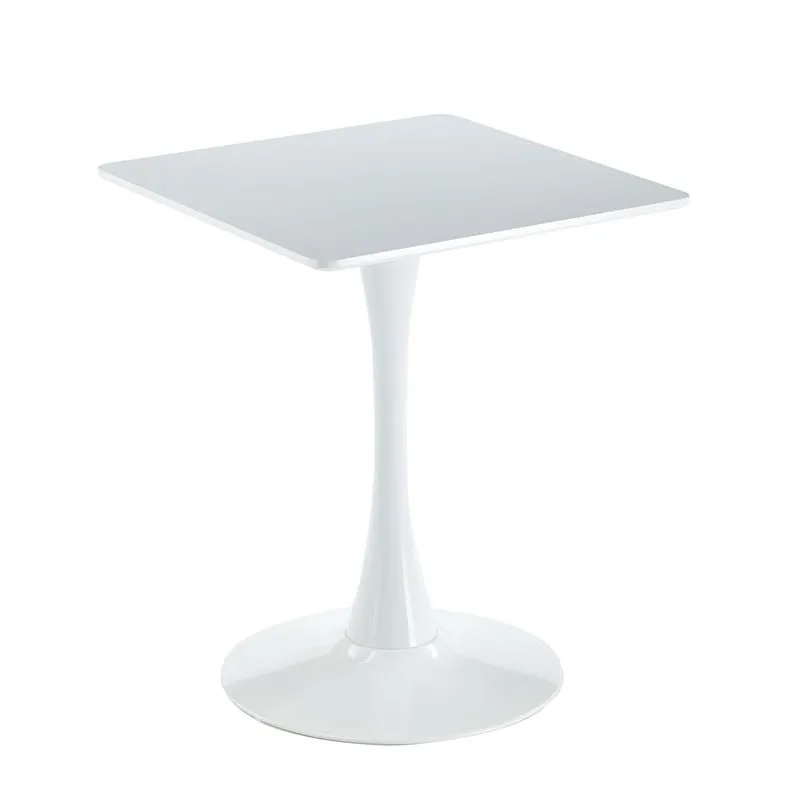 BREAK Table 60x60cm White Color, MDF-Metal