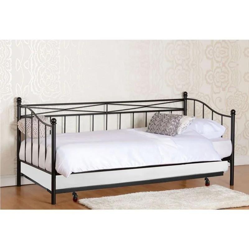 MARIN Set Daybed with Mattresses A+B Metal Black