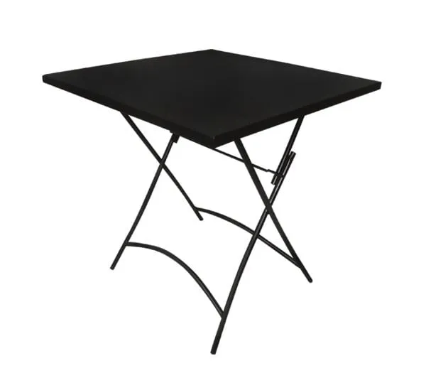 PARK Table Foldable 70x70cm Steel Black
