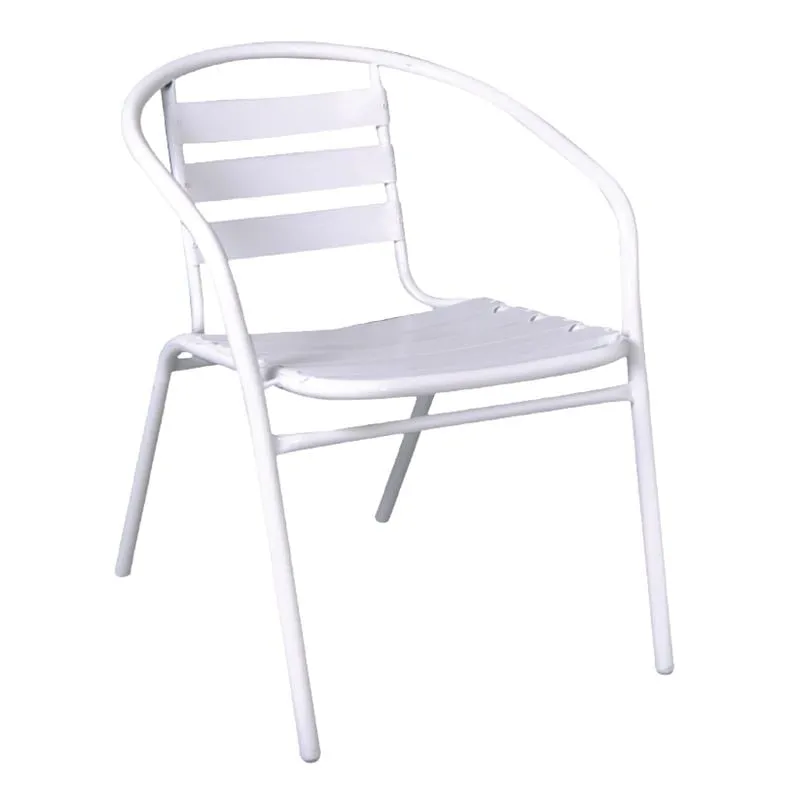 FUNKY Armchair White Steel/Aluminium