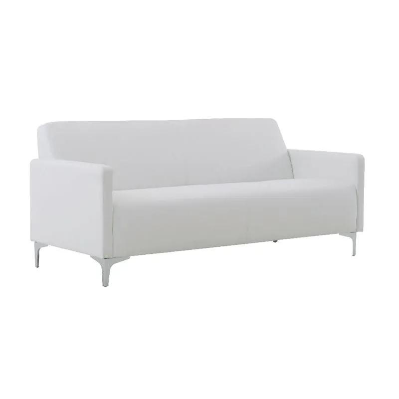 STYLE 3-Seater K/D Sofa White Pu