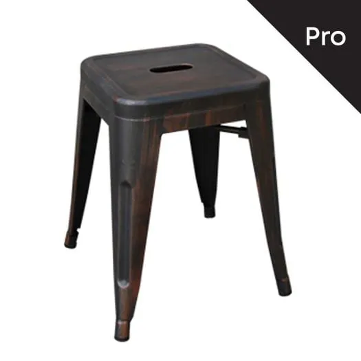 RELIX Low Stool-Pro Metal Antique Black