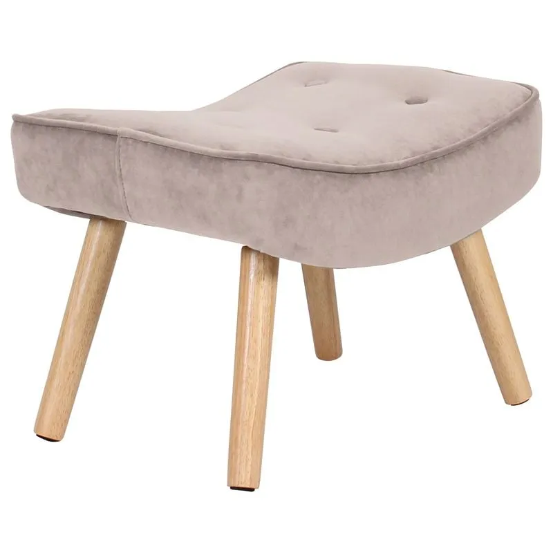 ALMA Stool Natural / Velure Light Brown (K/D)