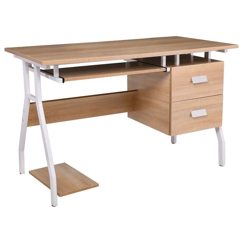 UNIT PC Metal Desk 120x60 White/Sonoma