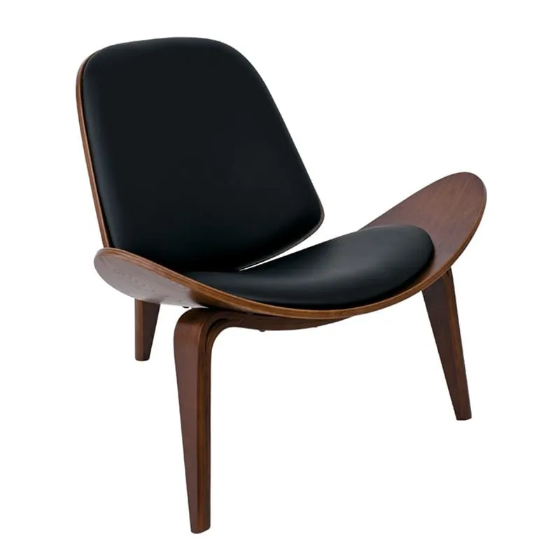TAYLOR Armchair Walnut/Pu Black