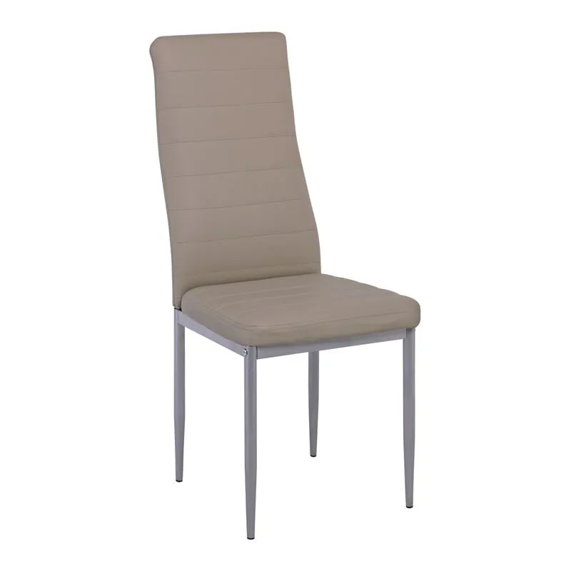 JETTA Chair Full K/D Cappuccino Pvc (Grey paint)