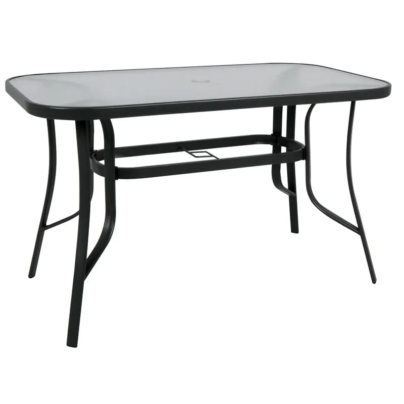 RIO Table 120x70cm Metal Black