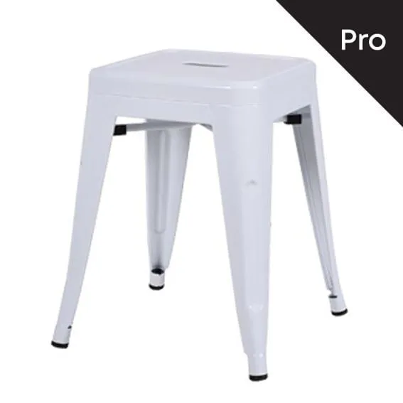 RELIX Low Stool-Pro Metal White