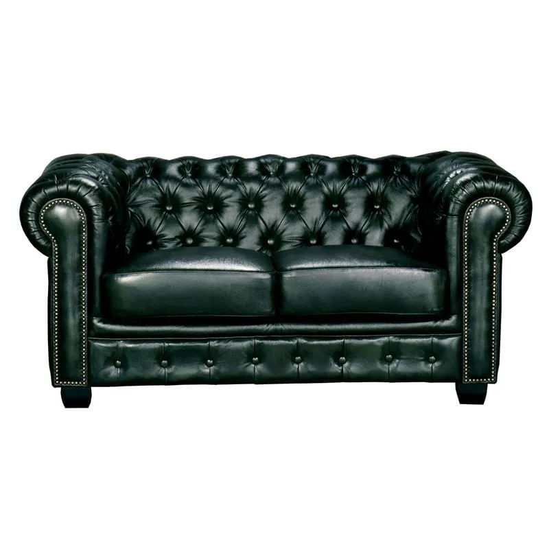 CHESTERFIELD Birmingham 2-S Leather Antique Green