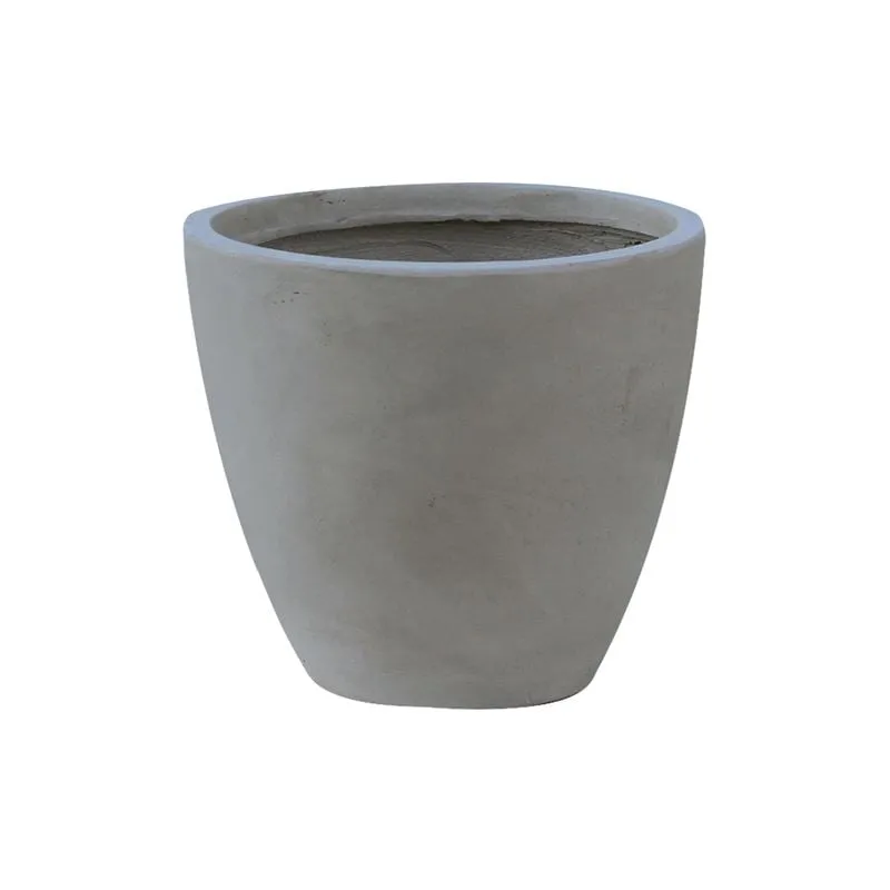 FLOWER POT-3 Fiber Cement Grey Φ35x32cm