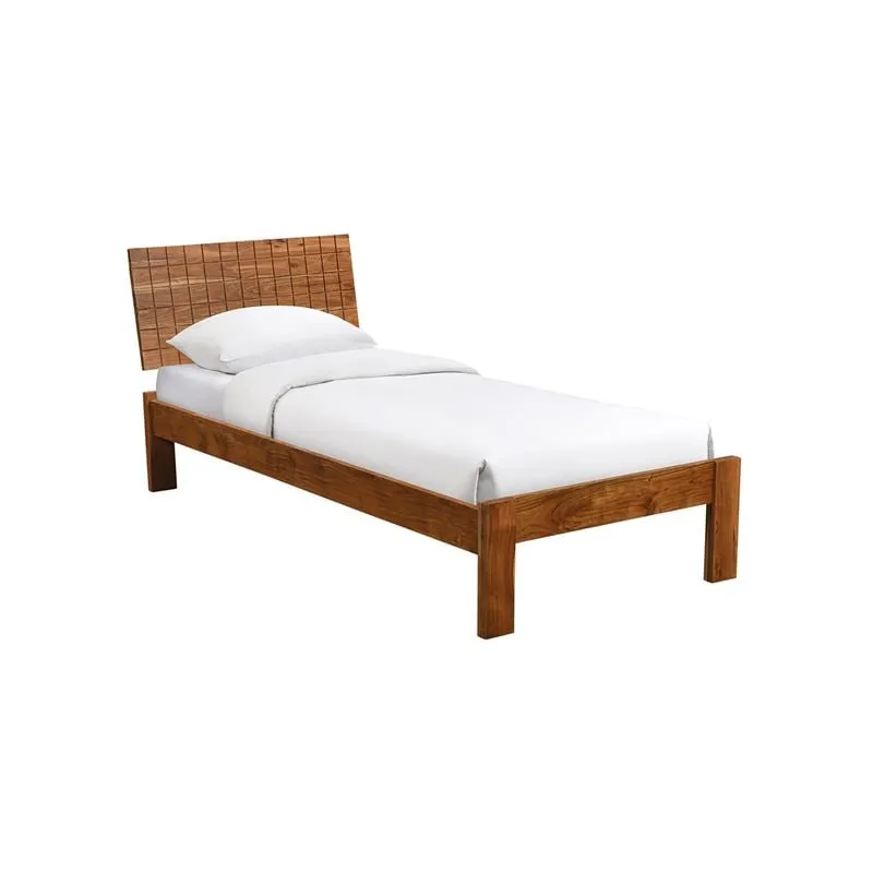 CAPITAL Bed (for Mattress 90x200cm) Acacia, Natural Finish