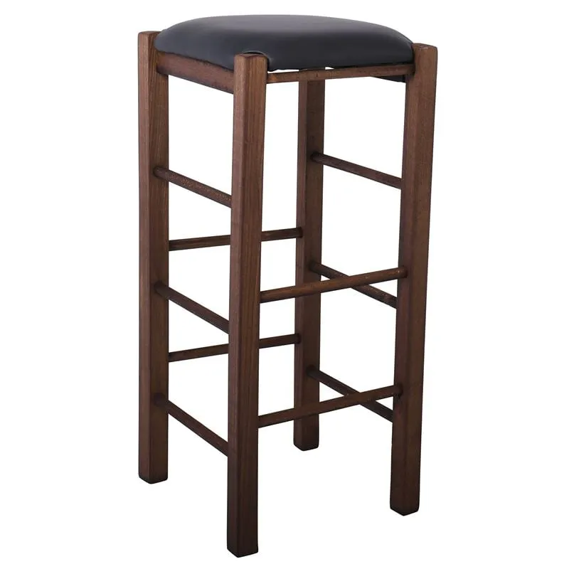 TAVERNA Bar Stool Beech Impregnation Walnut/Pu Black