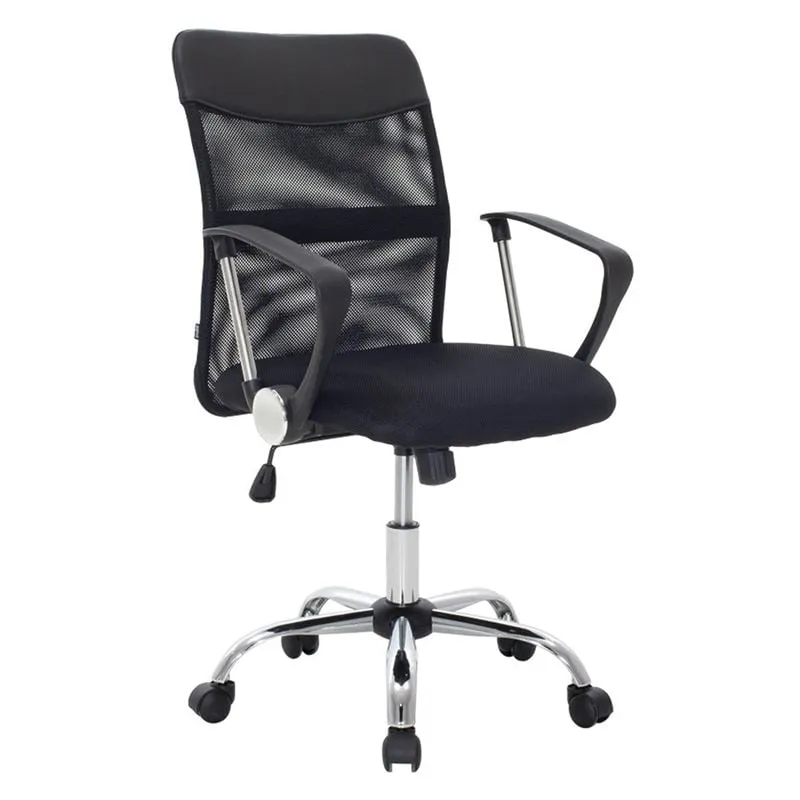 BF2401 Ofiice Armchair Chromed, Mesh Black