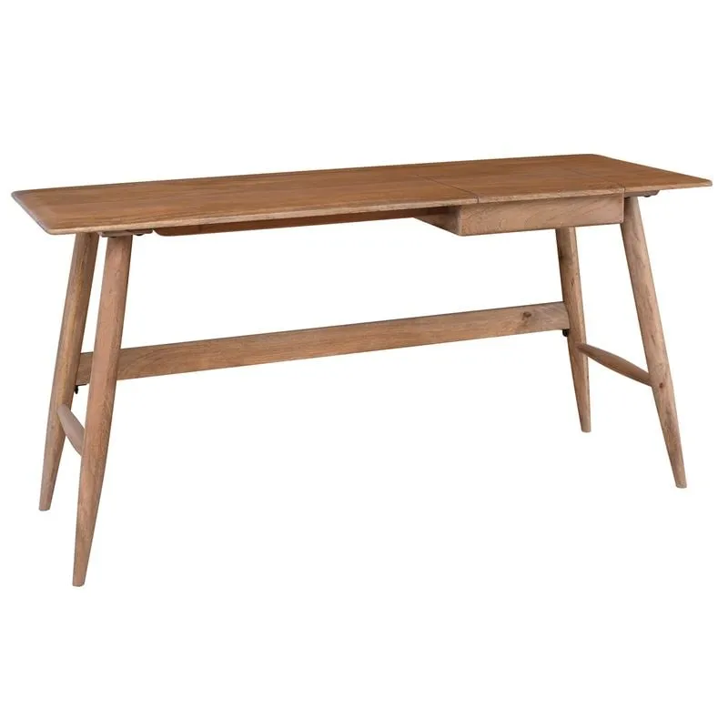 DESIGNER Γραφείο, Ξύλο Mango, Απόχρωση Smoke Walnut