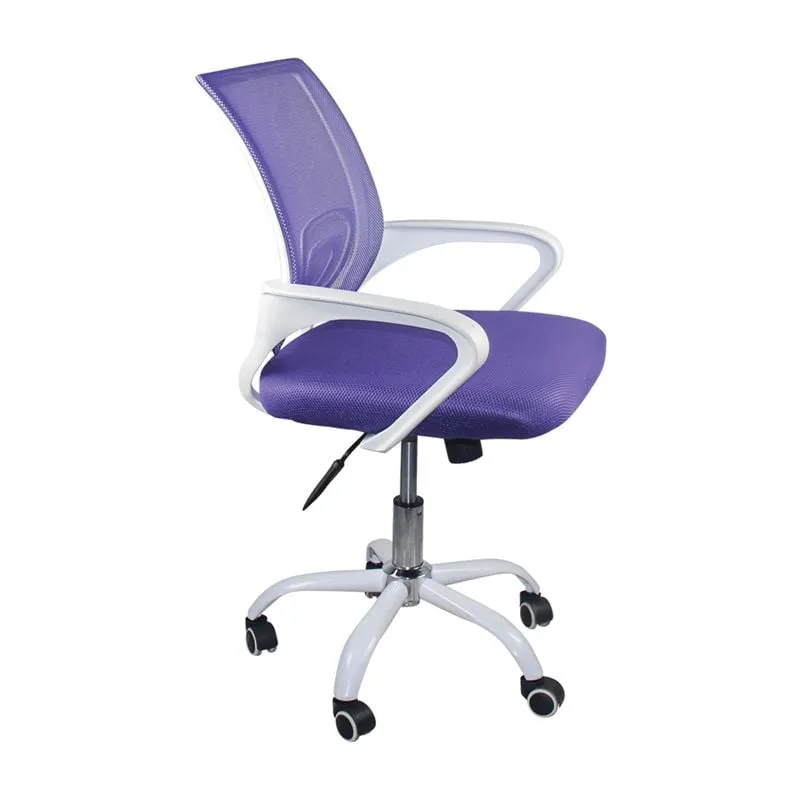 BF2101-SW (with relax) Office Armchair White/Mesh Purple