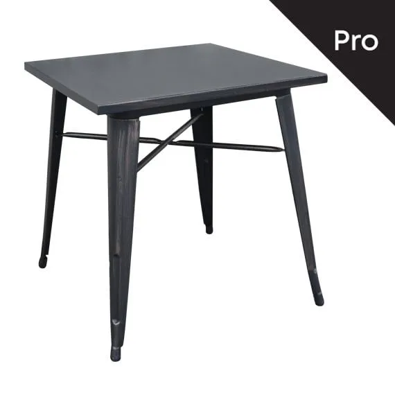 RELIX Table-Pro 70x70 Metal Antique Black