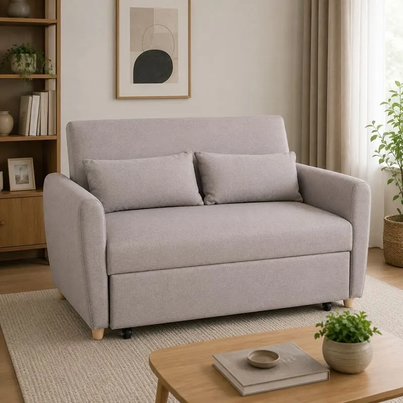 MOTTO Sofabed, Fabric Cappuccino