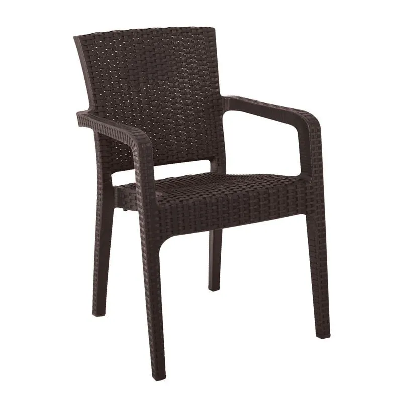 LORA Armchair PP Dark Brown