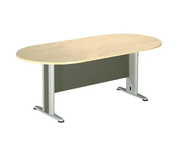 ΣΥΝΕΔΡΙΟΥ Τραπέζι Oval Απόχρωση Dark Grey - Beech