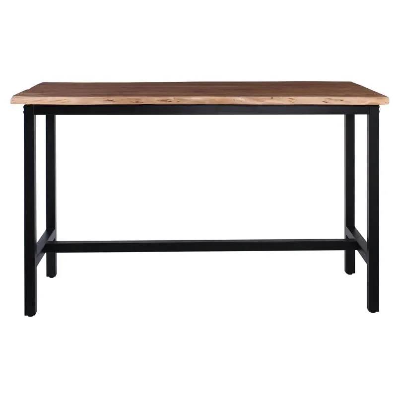 LIZARD BAR Table 180x90cm Metal Black/Acacia Natural