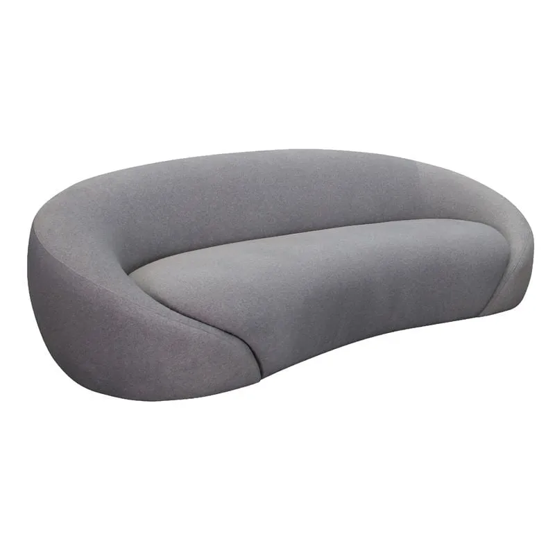 RAMON 3-Seater Sofa Grey Fabric