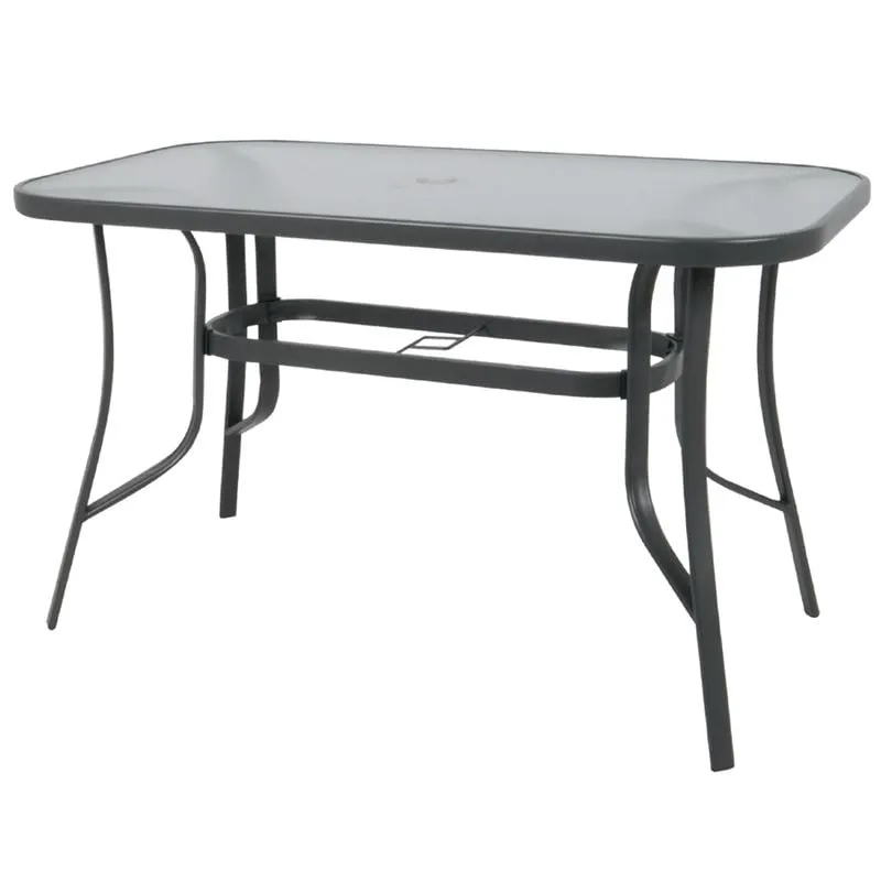 RIO Table 160x90cm Metal Anthracite
