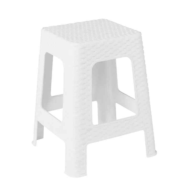SQUARE Stackable Stool PP White