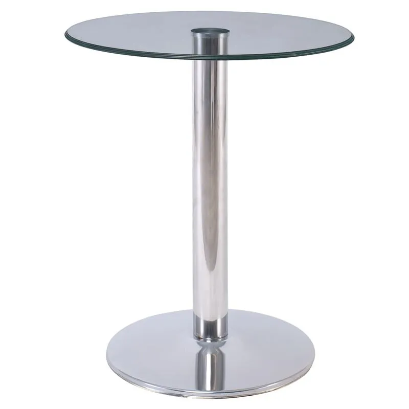 BITT Side Table D.60cm, Glass Clear