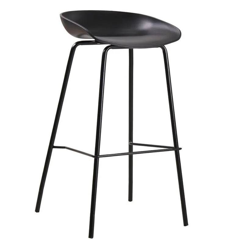 PENTOS Bar Stool Metal/PP Black