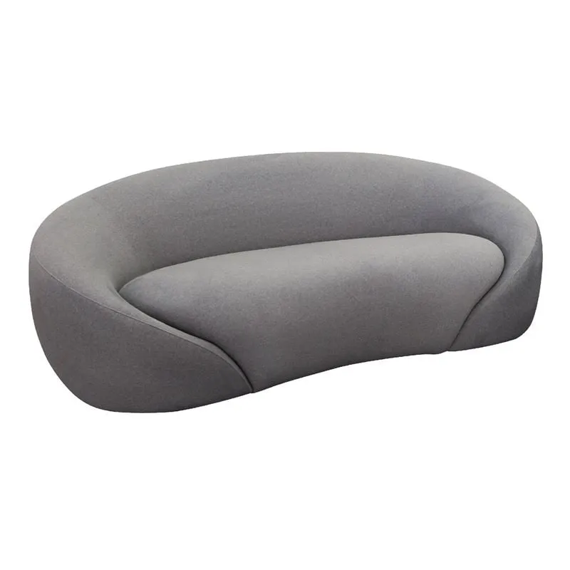 RAMON 2-Seater Sofa Grey Fabric
