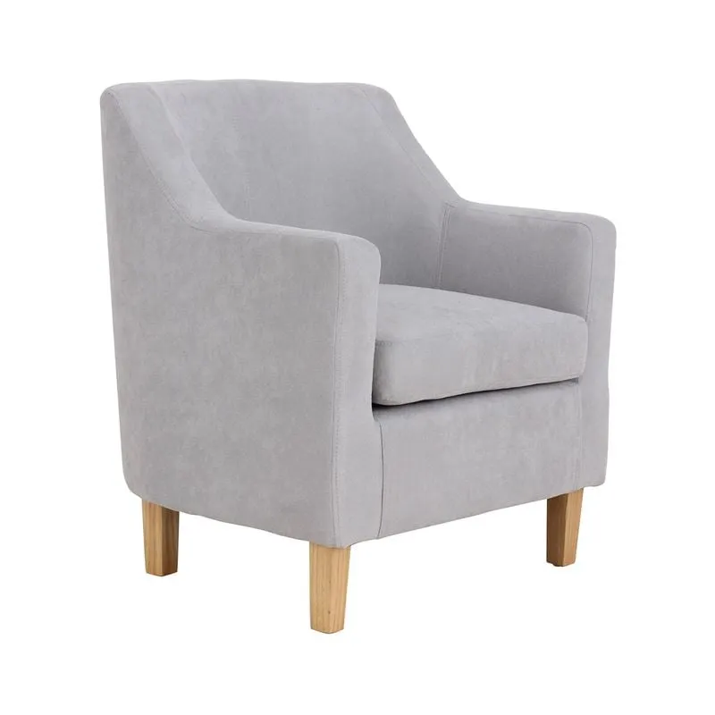BETA Armchair Light Grey Fabric