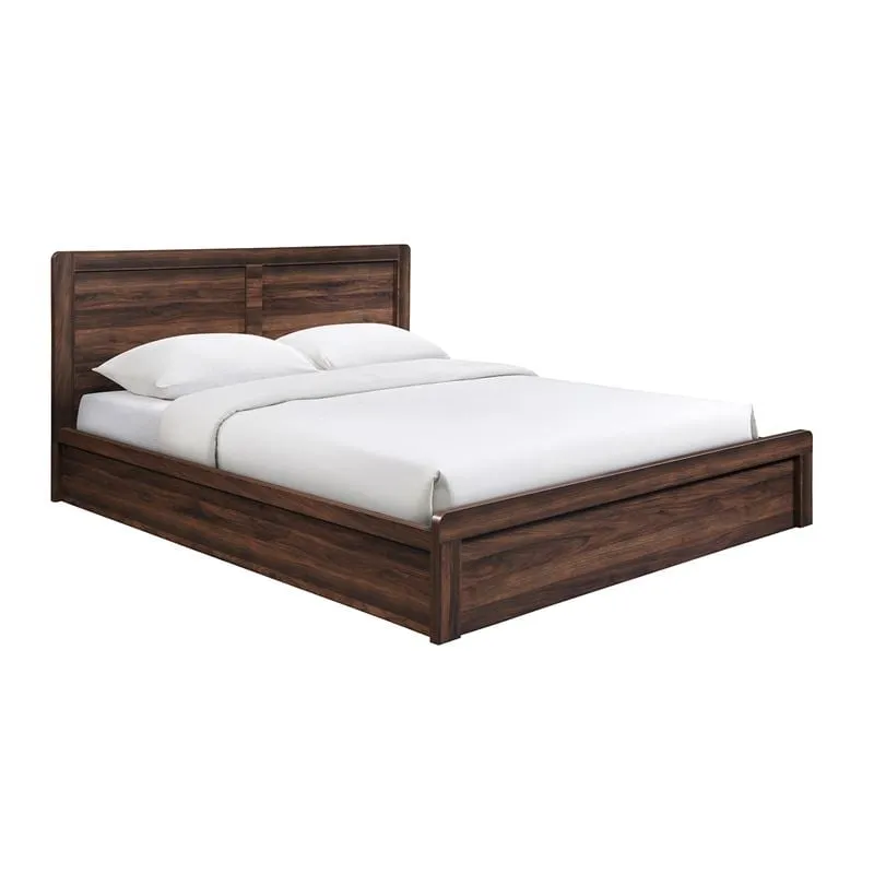 CALIBER Bed (for Mattress 150x200cm) Walnut
