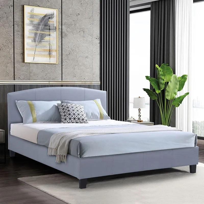 ODEON Bed (for Mattress 140x190cm) Fabric Grey