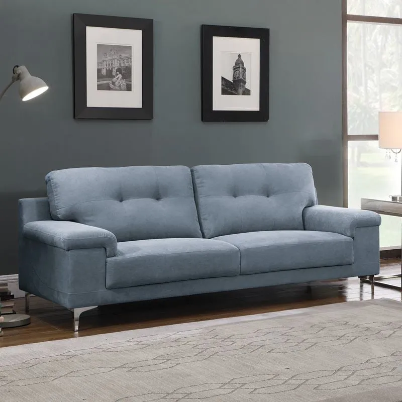 NOTE 3-Seater Sofa Water Repellent Fabric Blue-Grey