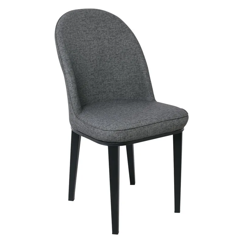 TEX Chair Metal Black Paint/Anthracite Linen Pu