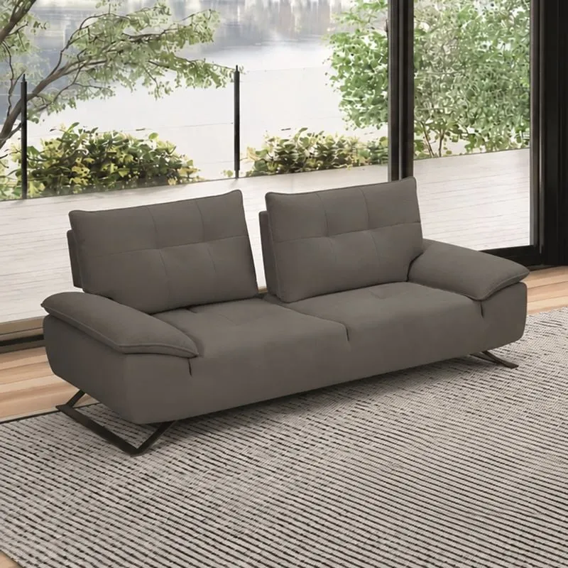 SELENA 3-Seater Sofa Grey Fabric