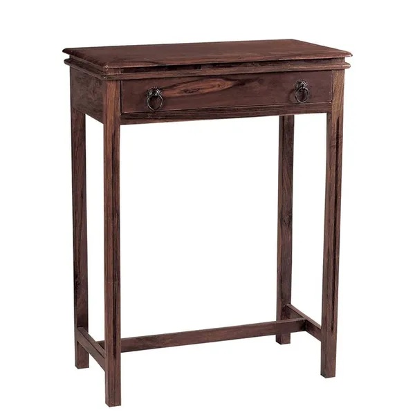 CONSOLE With 1 Drawer 60x34cm, Sheesham Walnut