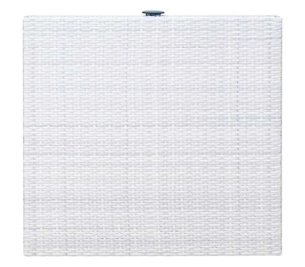 WICKER TOP Επιφάνεια Τραπεζιού Alu/Wicker Ice White/Γυαλί