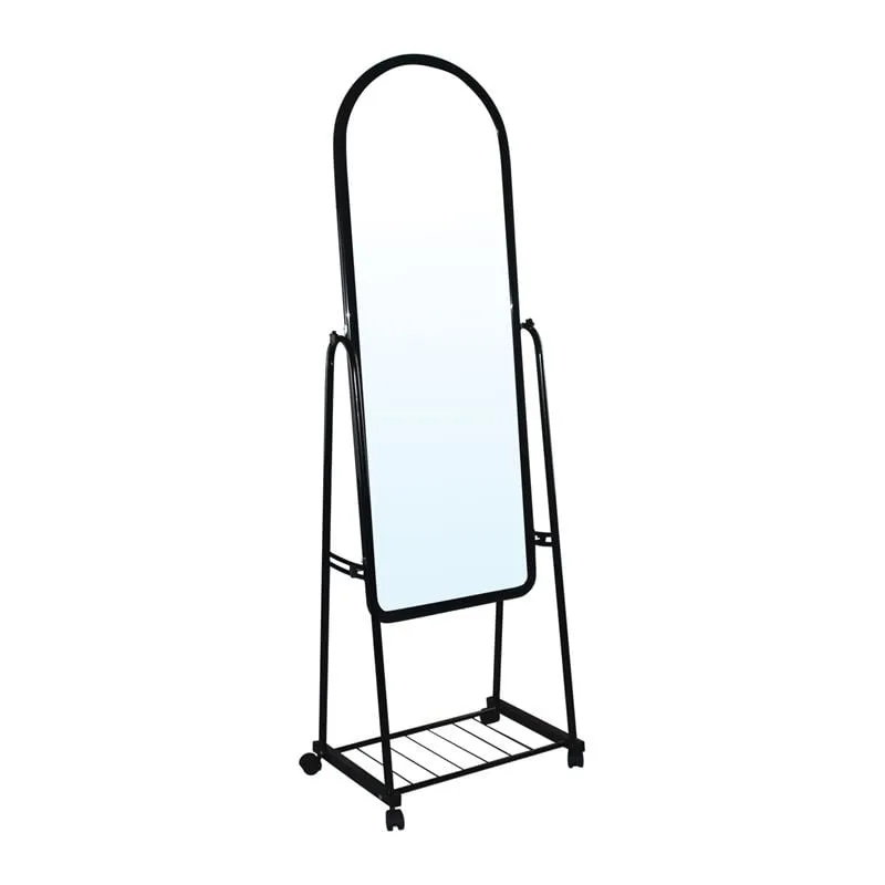 ROLLAND Big Floor Mirror Metal Black