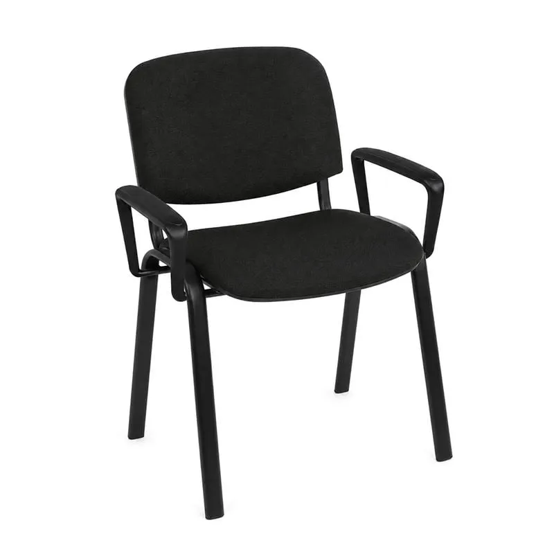SIGMA Armchair Metal Black Frame/Black Fabric